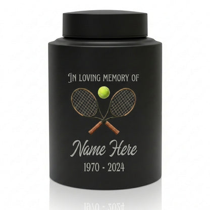 Personalized Tennis Stainless Steel Large Cremation Urn for Human Ashes Sports Fan Athlete Loss Remembrance Custom Name and Dates, Memorial Keepsake Urn, Memorial Gift, In Loving Memory - Image 11